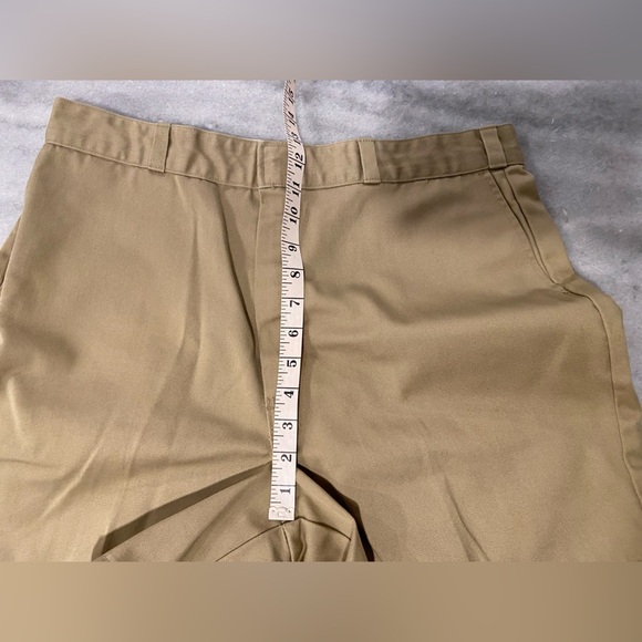 VTG 80s L.L. Bean Mens Khaki Tan Camp Hiking Shorts Flat Front Retro Size 36 - Picture 6 of 10